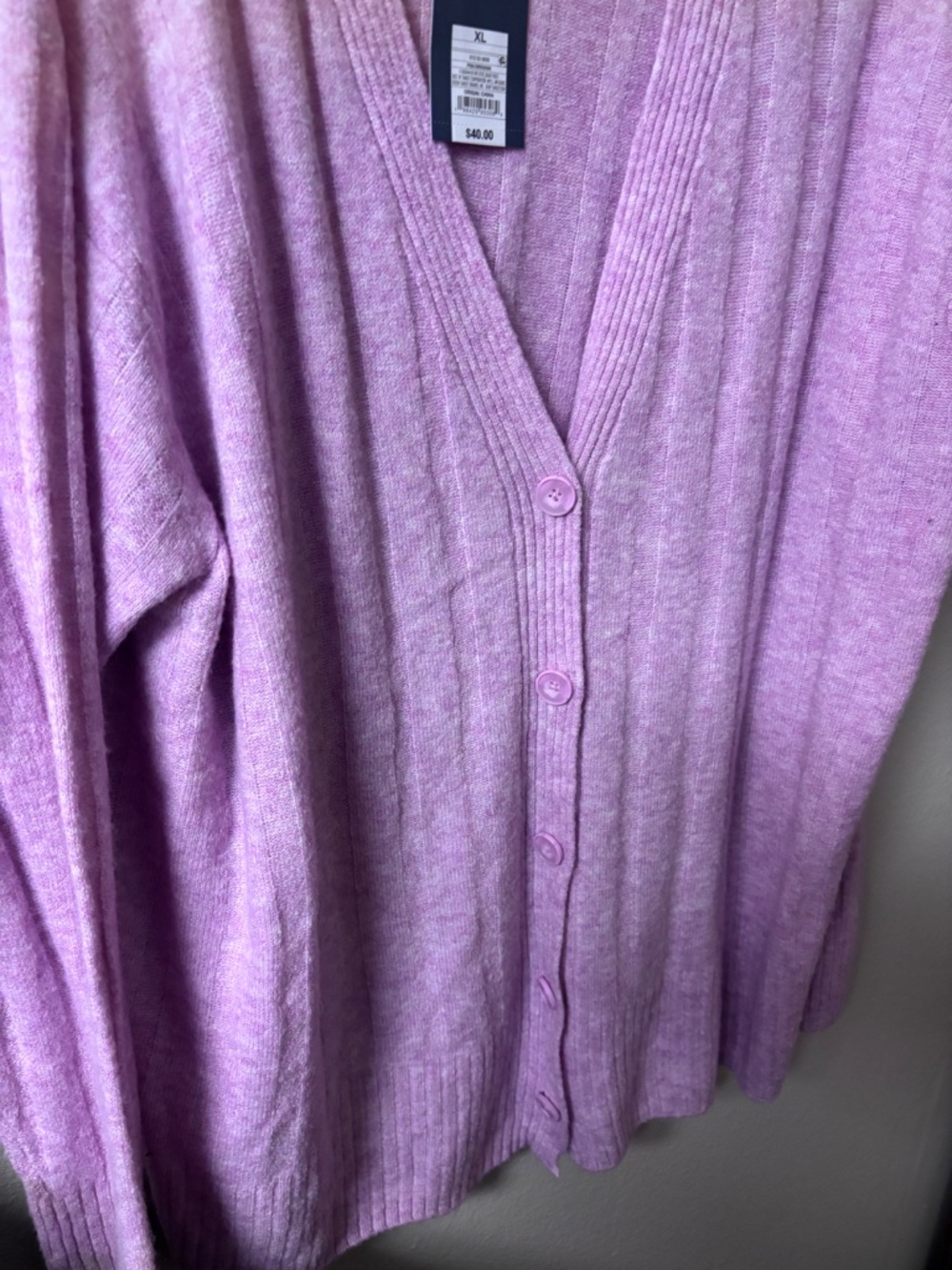 Universal Thread Knit Ribbed Cardigan - Picture 3 of 4